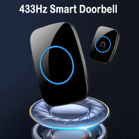 New Home Welcome Doorbell Intelligent Wireless Doorbell Waterproof 150M Remote EU AU UK US Plug smart Door Bell Chime