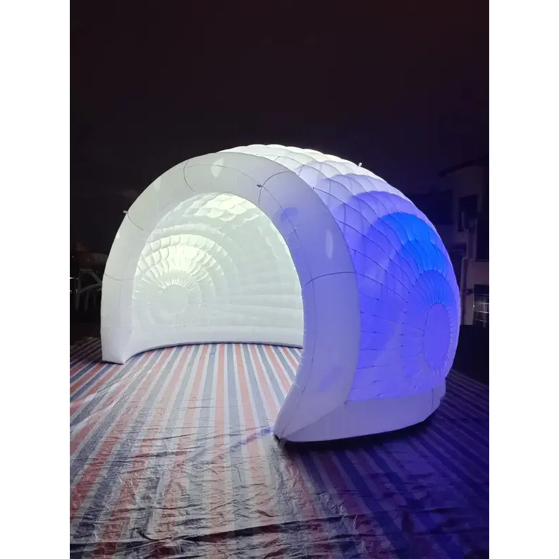 Opblaasbare lucht Nieuwste Oxford-koepeltent Honinghuis Afgewerkte iglo met led-verlichting Marquee Bar Tent Bruiloftsfeest Evenementverhuur