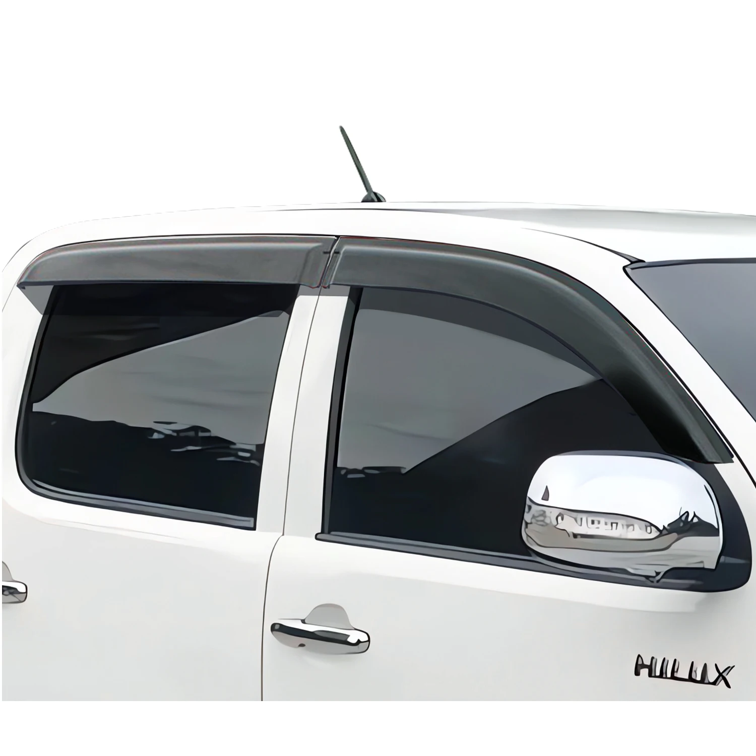 Window Deflector For Toyota Hilux Vigo 2005-2014 Rain Shield Double Carbin Car Accessories