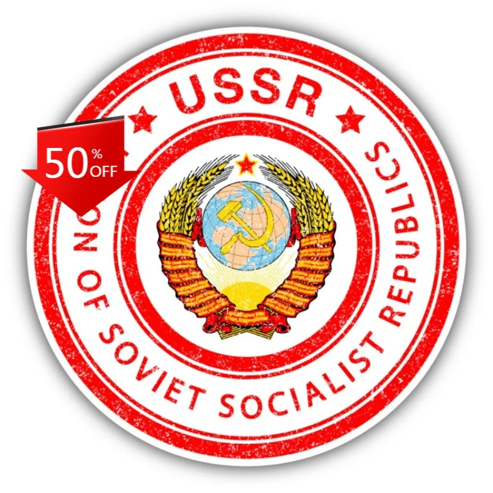 

USSR Grunge Stamp Unique Car Laptop Window Bumper Waterproof Vinyl Decal Decoration Vintage Vintage Vintage Vintage Aesthetic