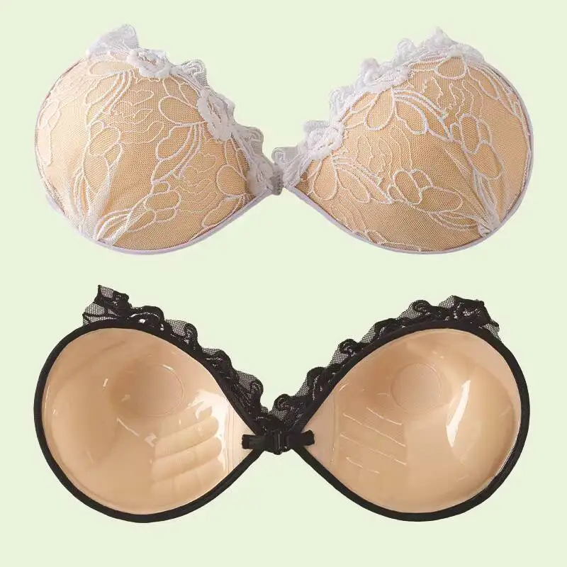 3Cm Thick Lace Silicone Bra Pads Invisible Self-Adhesive Waterproof Push-Up Sexy Non-Slip Nipple Stickers For Summer