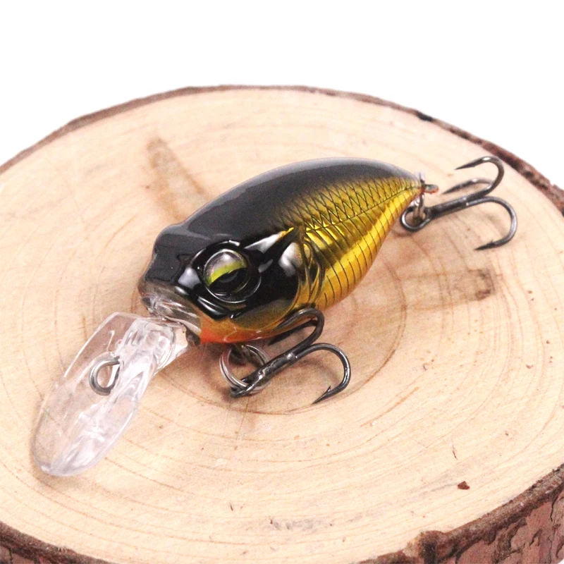 1 Piece 5g/3.8cm Luya Bait Griffon Float Little Fat ABS Hard Bait Surface Tie Black Diamond 6062 With Tongue Plate