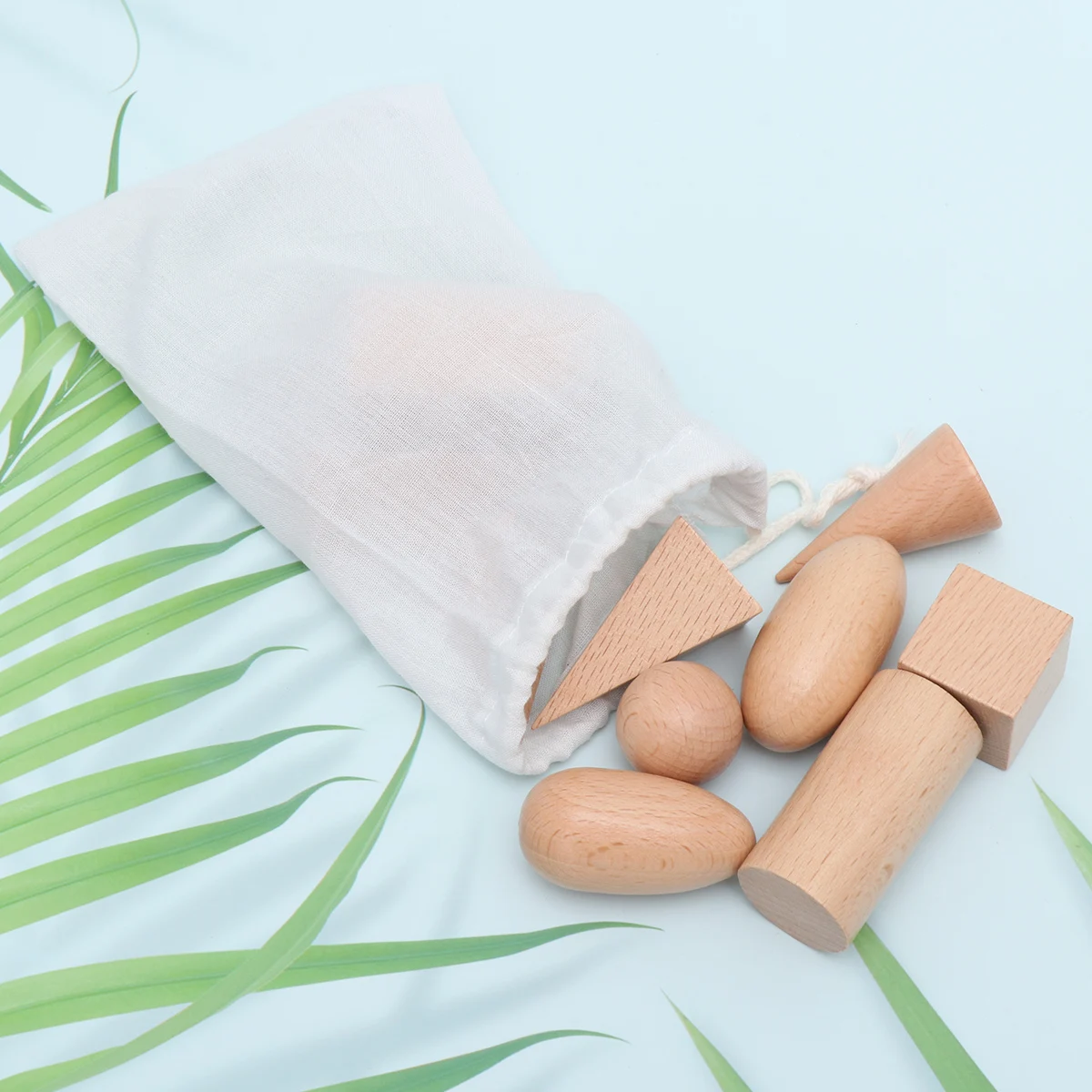 11 Uds rompecabezas de madera juguetes de enseñanza de geometría niño niños bambú preescolar geométrico