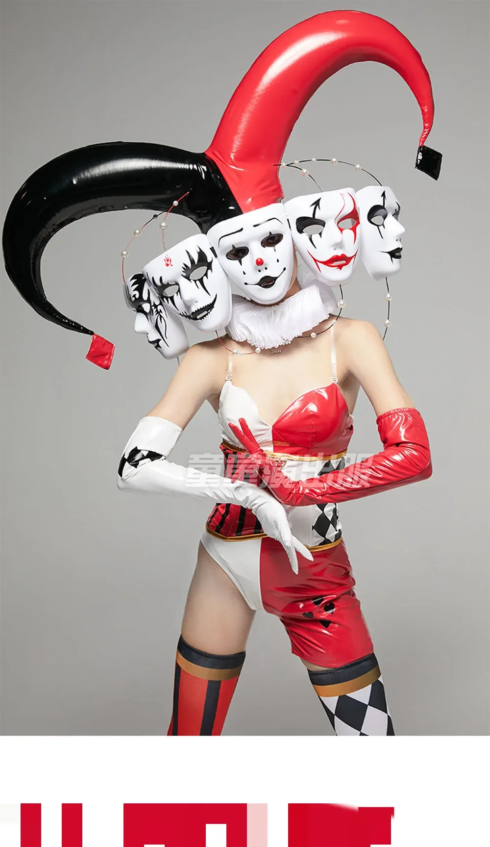 หญิง Multi-faceted Clown Gogo เครื่องแต่งกายเซ็กซี่ผู้หญิงไนท์คลับเต้นรําสวมชุดความคมชัด DS ชุด