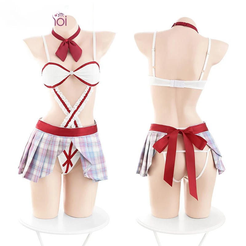 Japanese Anime School Girls Cosplay Prostitutes Costume Erotic Crotchless Lolita Underwear Dress Role Play Students Uniform