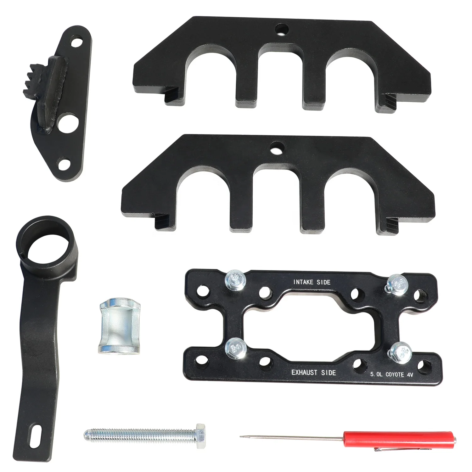 5.0 Coyote V8 Engine Flywheel Camshaft Crankshaft Locking Valve Spring Compressor Timing Tool Set