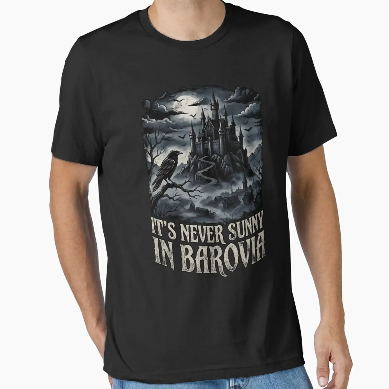 DnD Ravenloft Vampire Holidays TTRPG Essential T Shirt vintage Washed Slightly streetwear homme Stylish Top For Everyday Wear