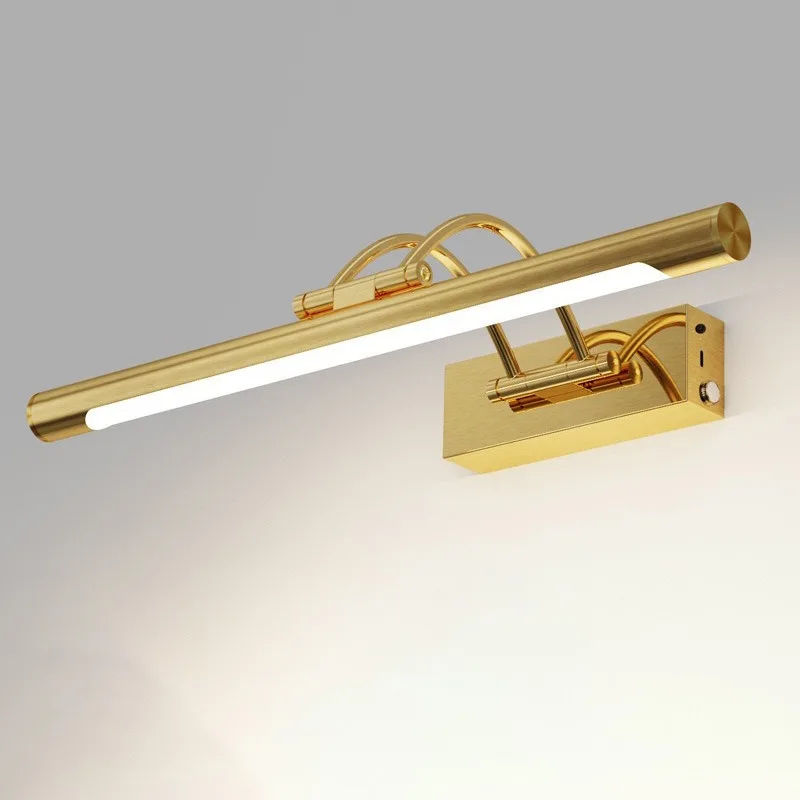 

Metal LED Mirror Front Lamp Modern Minimalist Mirror Light Long Makeup Bathroom Mirrors Lamps Home Lighting Fixtures Accessories