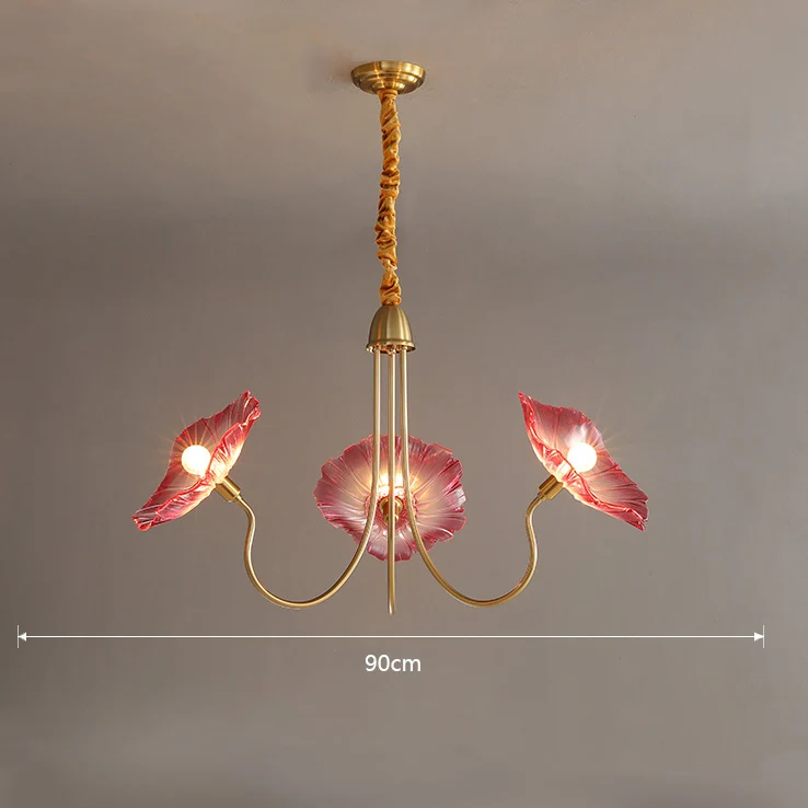 2026 Scandinavische luxe stijl slaapkamerlamp creatieve bloem persoonlijkheid eenvoudige lichte eetkamer design woonkamer led kroonluchter - afbeelding 1