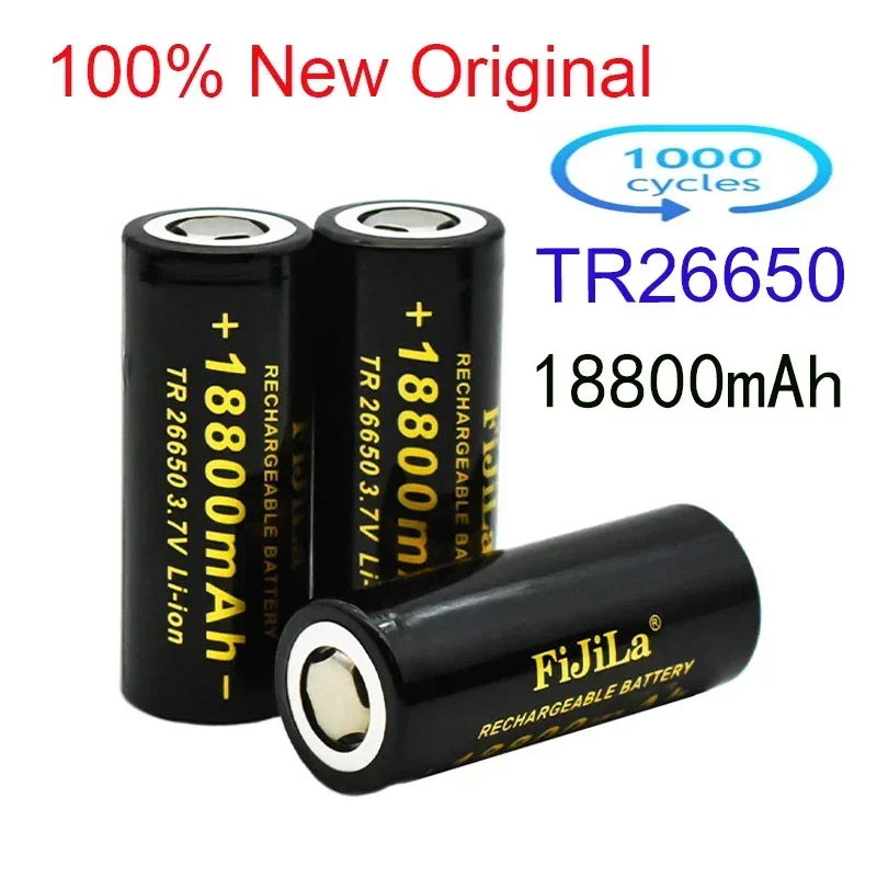 2023 Nouveau Original 26650 Batterie 18800mAh 3.7V 50A Batterie Rechargeable D'ion De Lithium Pour 26650 LED Lampe De Poche