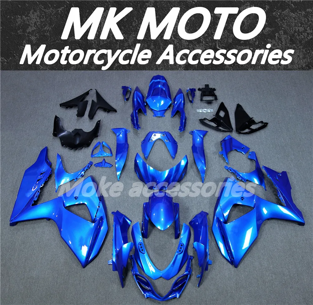 

Moke moto Motorcycle Fairings Kit Fit For Gsxr1000 2009 2010 2011 2012 2013 2014 2015 2016 Bodywork Set Blue Gold sticker