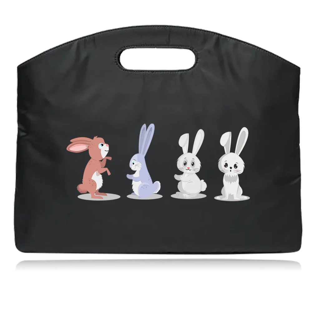 Dokument Business Aktentasche Handtasche Cartoon Serie Muster Laptop Büro Totes Hülle für MacBook Air Pro Damen Clutches