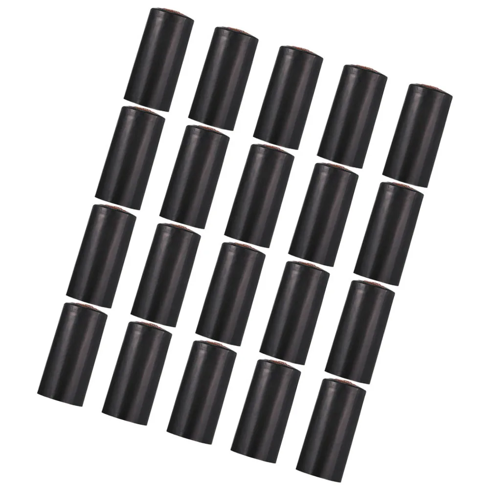 

20pcs Black Bottle Sealing Film Heat Shrink Capsules for Glass Bottles Compact Design Maintain Freshness