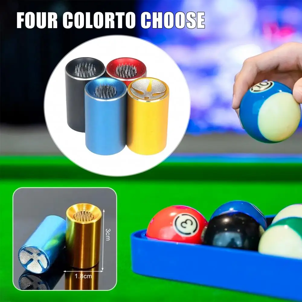2-in-1 Billiard Pool Cue Tips Shaper Portable Easy to Carry Multifunctional Pool Cue Tip Stick Shaper Repair Tool
