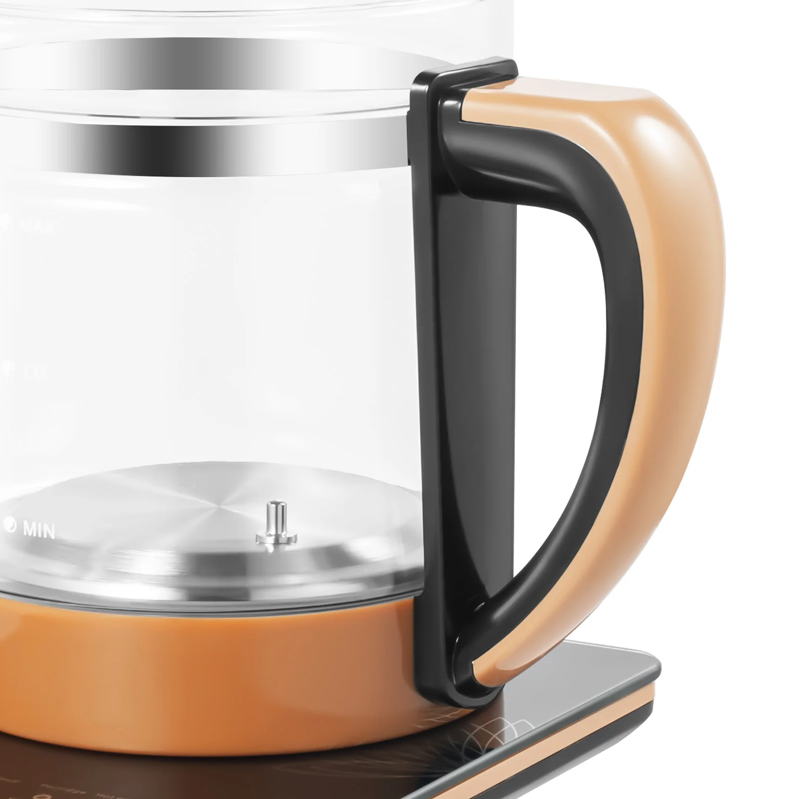1.8L Electric Glass Kettle Electric Kettle HealthCare Pot Black With Filter And Egg Steamer Rack 18 Cooking Functions Multifunctional Tea Maker Hot Water Boiler For Tea Milk Coffee Pasta Hotpot Soup U image 6
