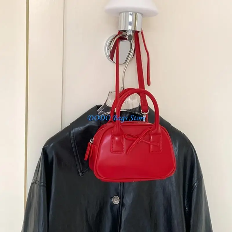 

Fashionable Handbag with Bows Detail PU Shoulder Crossbody Bag for Ladies