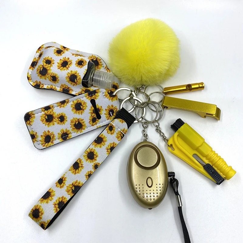 Wholesale Brass tool Self-Defense Bulk Accessories Pe Defensive Self Defense Keychain Set Women