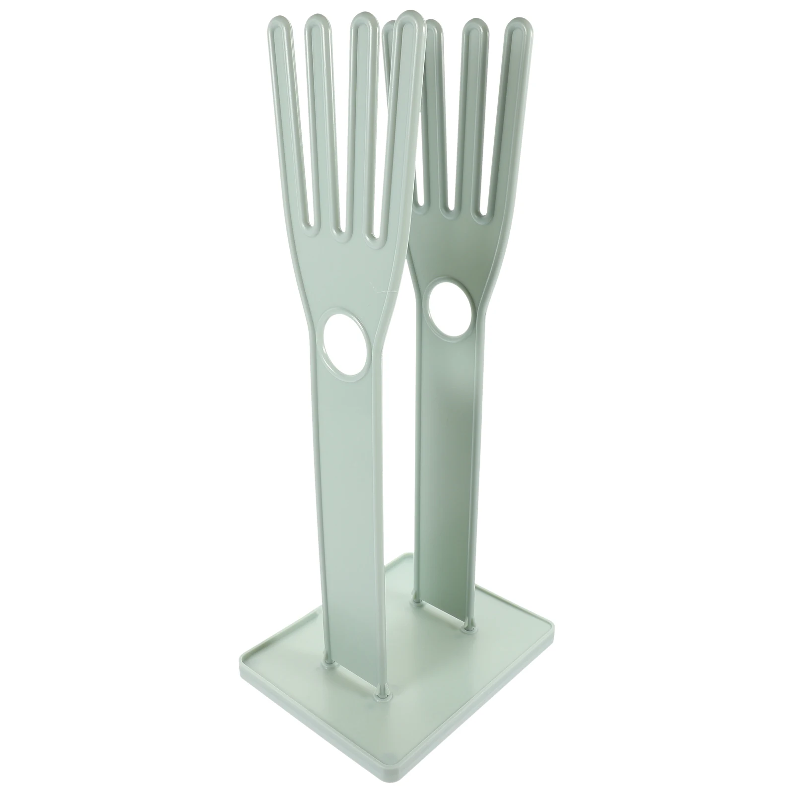 

Gloves Drying Rack Sturdy Plastic Drain Holder For Kitchen Bathroom Glove Storage Shelf Detachable Design Leak-Proof Blue