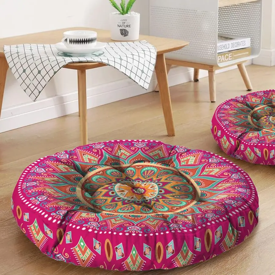 

Подушка для медитации, коврик для медитации в стиле бохо, подушки для сидения на полу, подушки для сидения дома и на улице, круглые.