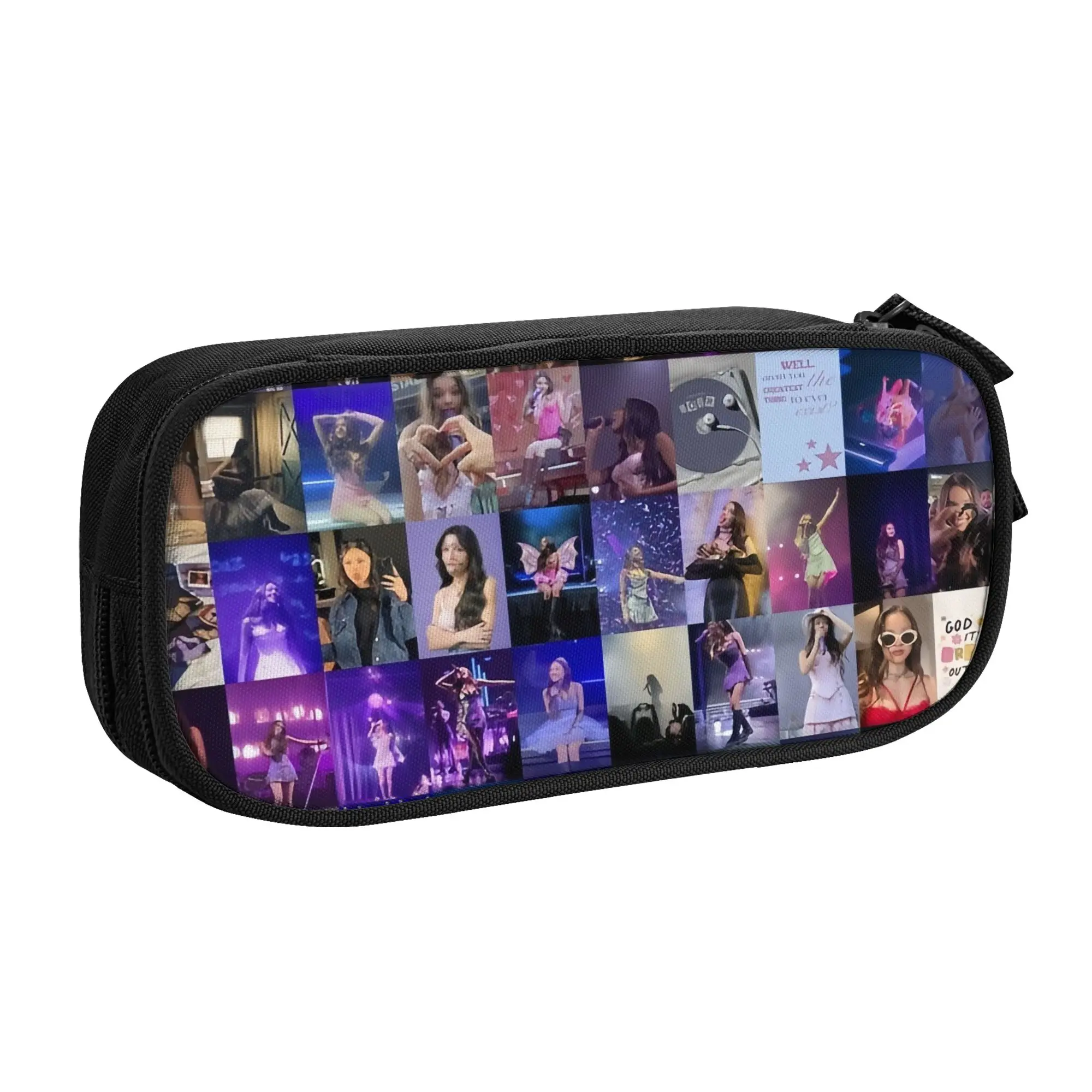 O-Olivias World Tour G-Gutss Pencil Cases Boy Girl Large Capacity American Singer Songwriters Pencil Pouch Students Stationery