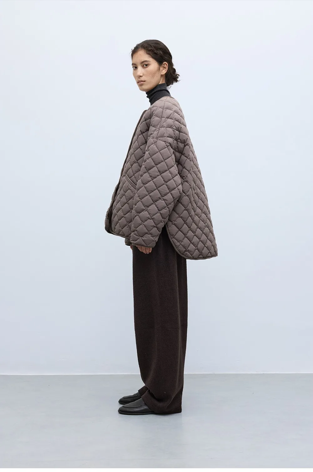 Large-Scale Turtle Back Style 90% White Duck down Lightweight Classic Quilted Pattern down Jacket 2025 Autumn Winter New Top