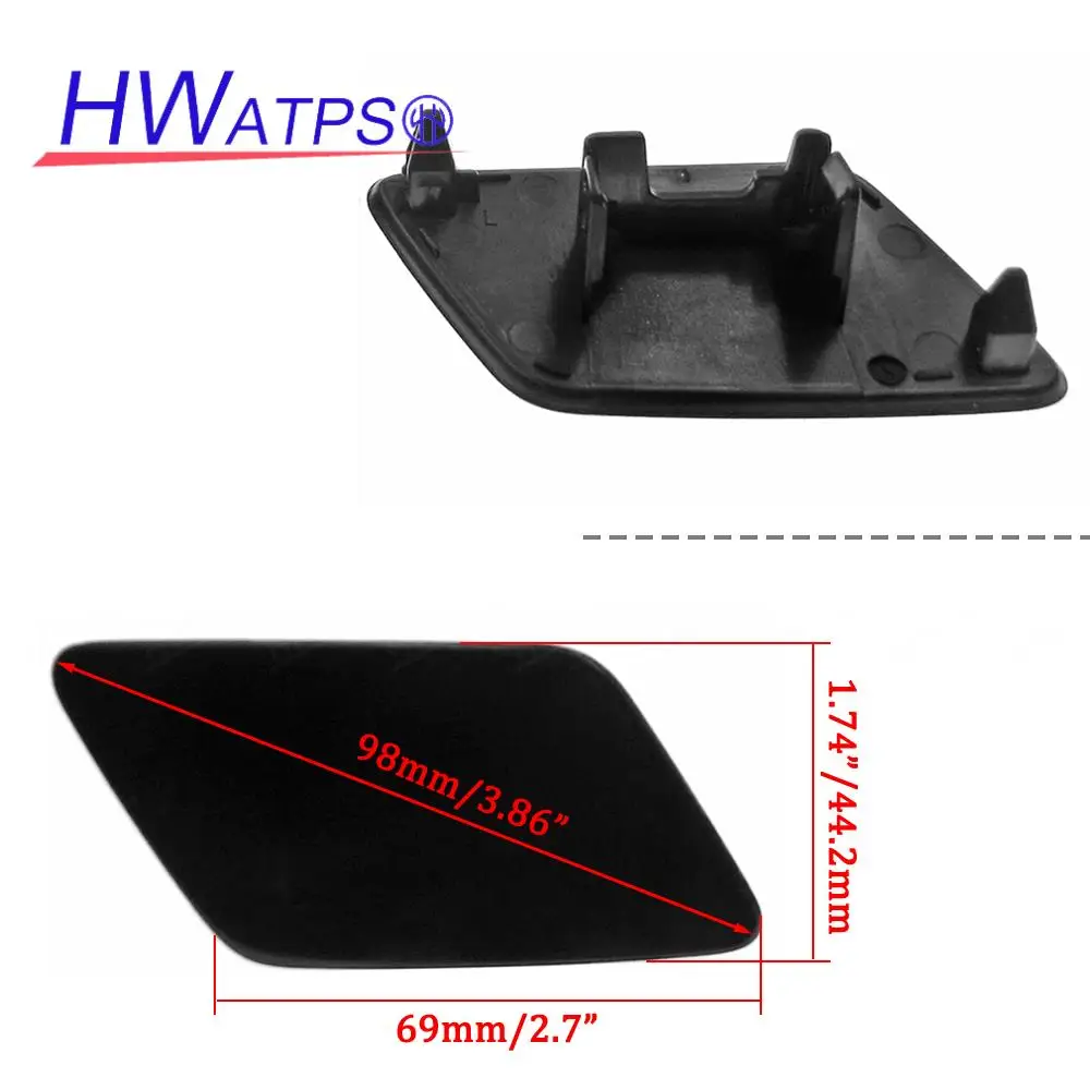 HWATPS New Plastic Headlight Washer Nozzle Cover Cap For VW Volkswagen Tiguan MK1 1.4L 2.0L 12-18 5N0955110A RH 5N0955109A LH