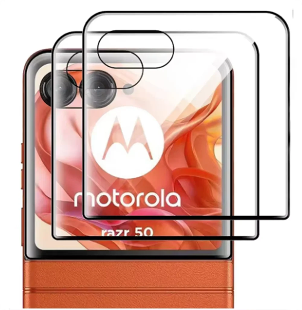 1-3 Stück 3D Gebogenes Schutzglas für Motorola Razr 50 Ultra 50Ultra Schutzfolie für Moto Razr 50 60 Ultra Plus 2024 2025 – Detail 1