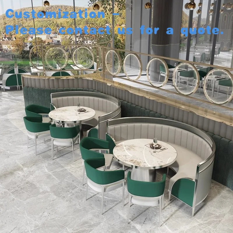 

custom.China Coffee Shop Cafe Marble Restaurant Chair and Table Set Sofa Booth Seating Hotel Restaurant Furniture Project