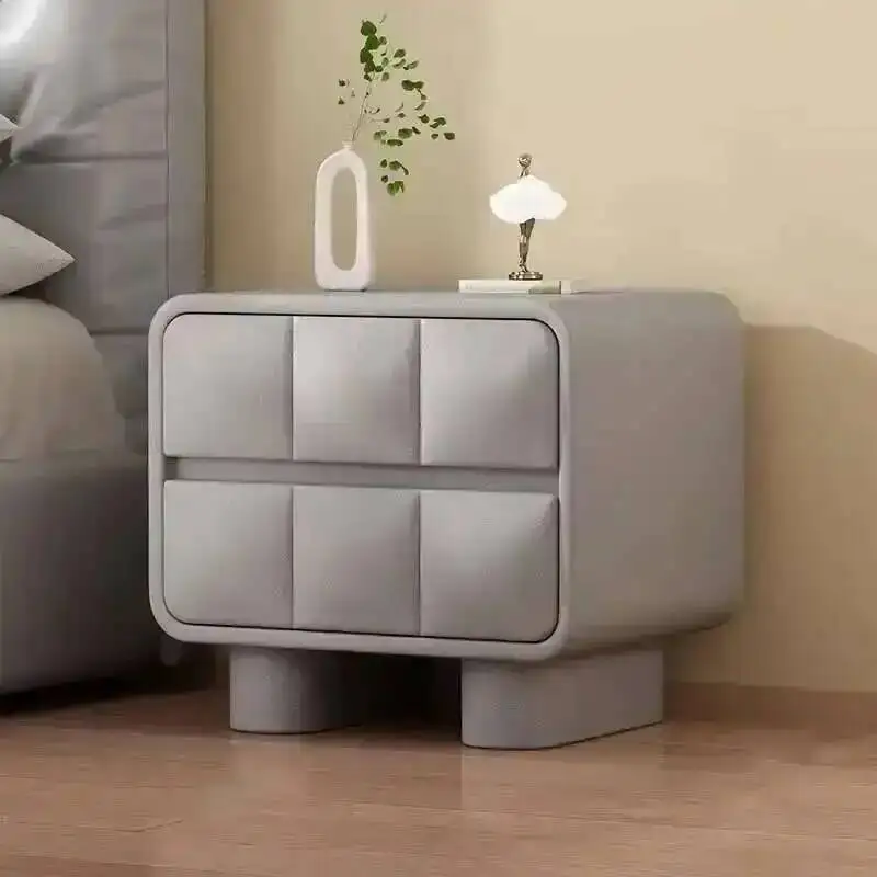 Mesa De noche estética moderna para dormitorio, cajones, almacenamiento para ahorrar espacio, mesita De noche nórdica, muebles modernos y bonitos