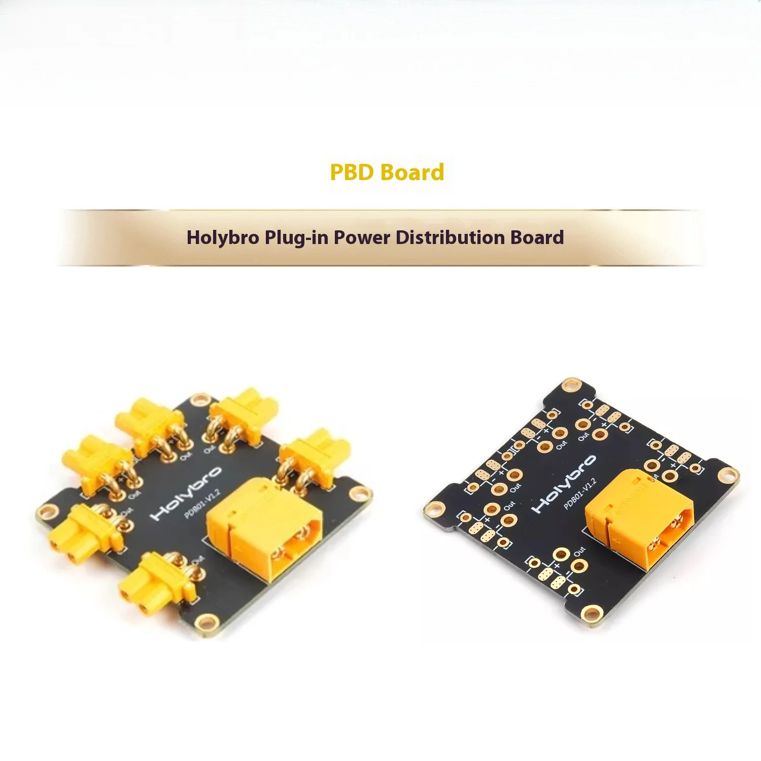 Placa de distribución Holybro PDB, 4 ejes, 6 ejes, 8 ejes, placa de distribución multieje eléctricamente ajustable, placa PCB, tipo enchufable