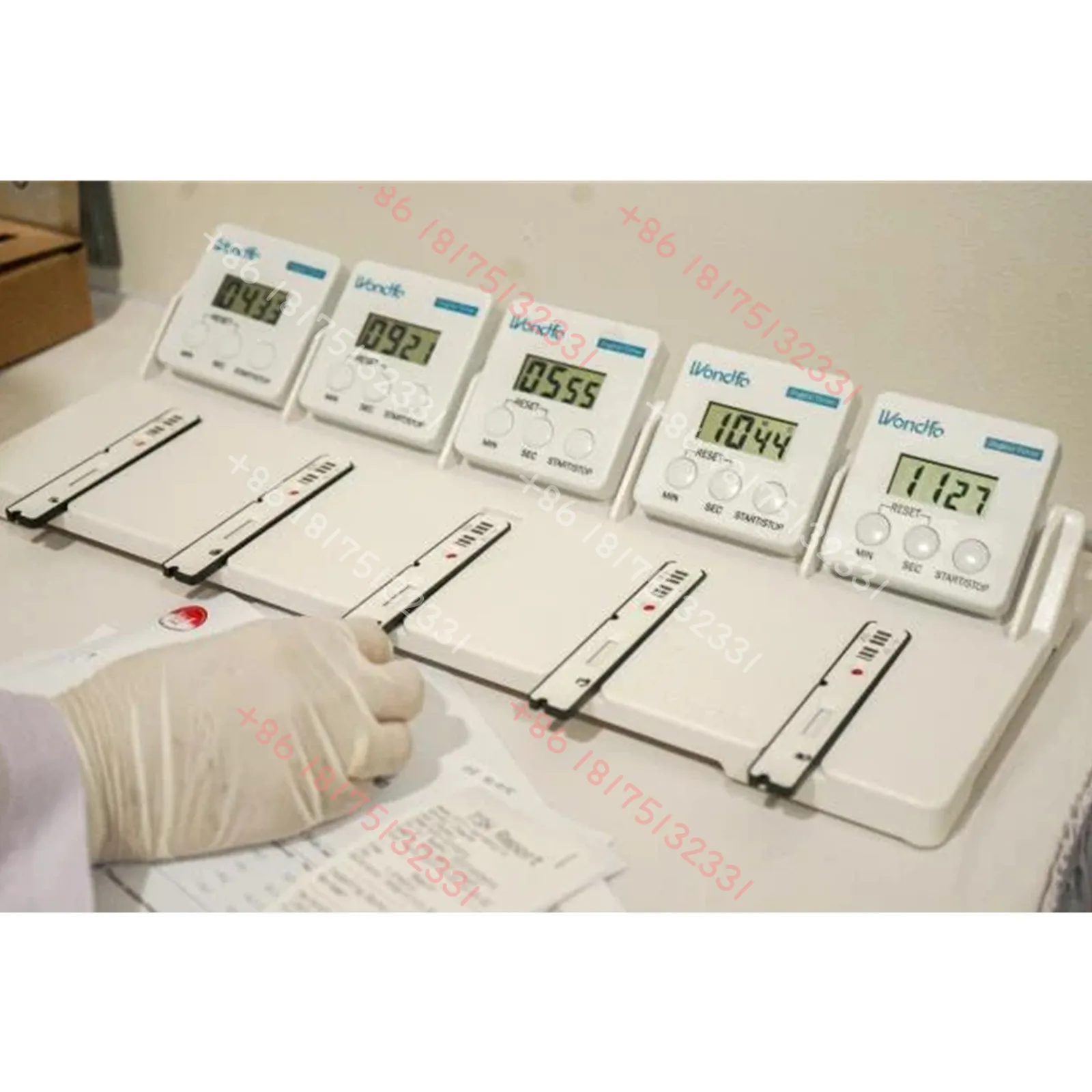 Wondfo Finecare  Portable Analyzer Calculagraph Tube Holder Operation Desk Timer