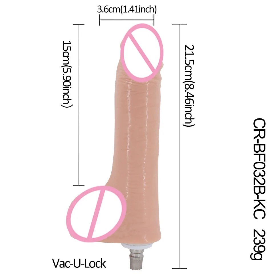 FREDORCH NEW Sex Machine Big Dildos VAC-U-LOCK Vibrator For Women Attachments Toys for Adults Realistic sex machine dildo view 3