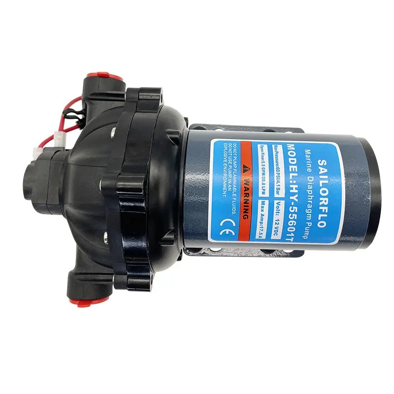 SAILINGFLO HY-55601T 12V DC 60psi Marine Diaphragm Pump Micro Electric Car Wash Pump