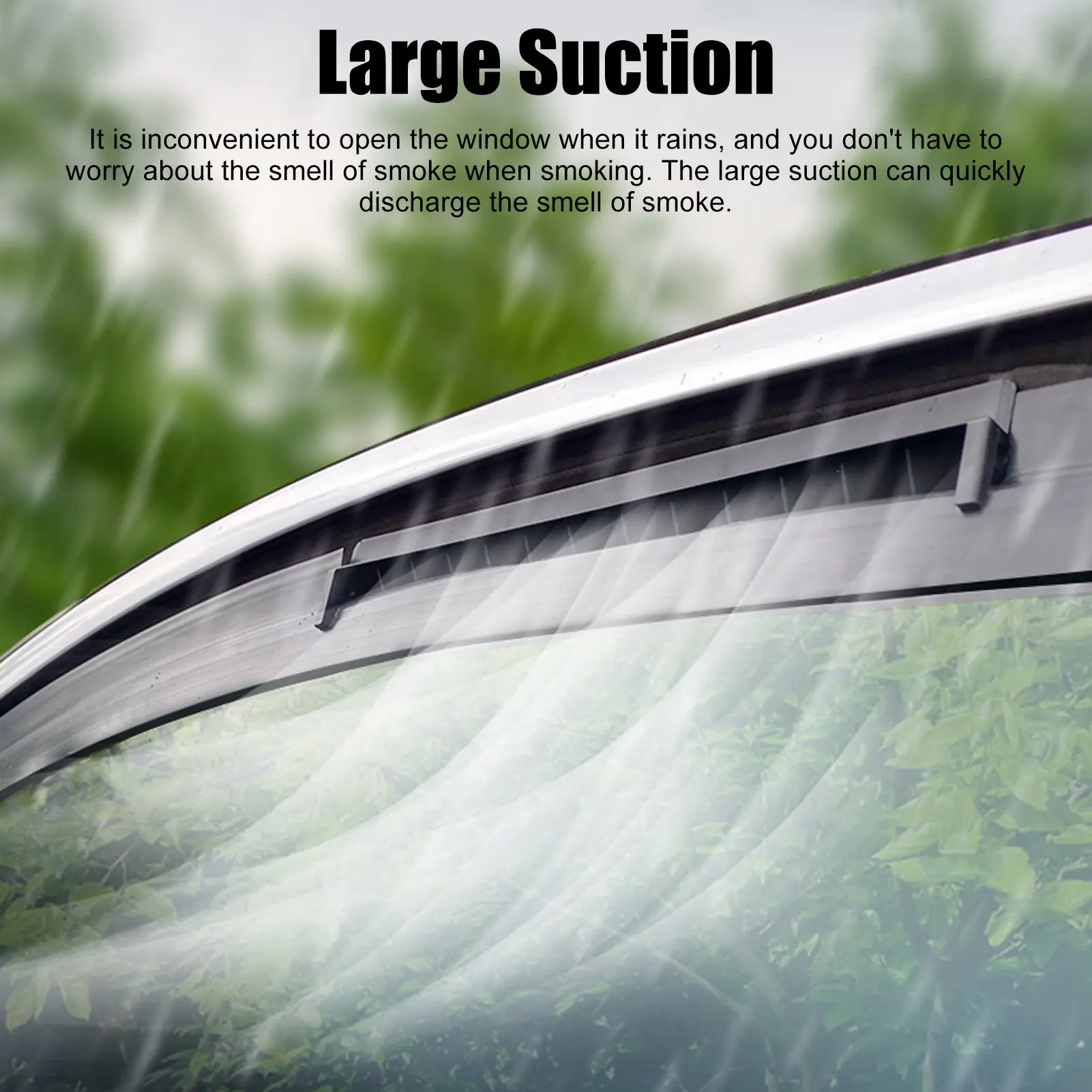 Auto-Abluftventilator, USB wiederaufladbar, Solar-Luftzirkulation, Kühlung und Wärmeableitung, hohe Windkraft, 3-Ventilatoren für alle Autos