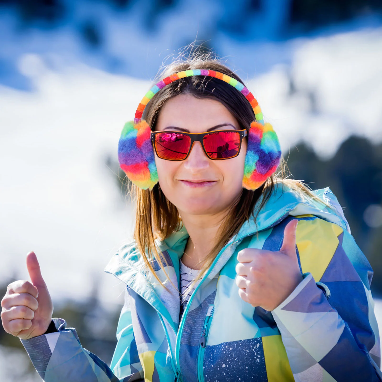 Funda de felpa tejida a prueba de viento para niños, cálida, duradera, cómoda, esponja Abs para invierno, suave y encantadora