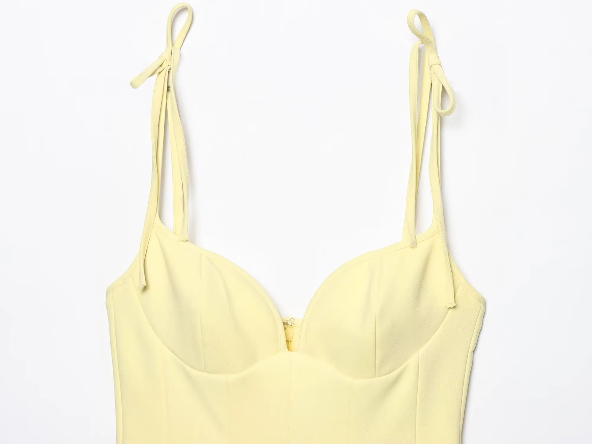 KONDALA-Mujeres otoño Sexy vestido delgado Cami pajarita Mini vestido amarillo rosa Beige nuevo 2025 moda de verano vacaciones playa Mujer vestido