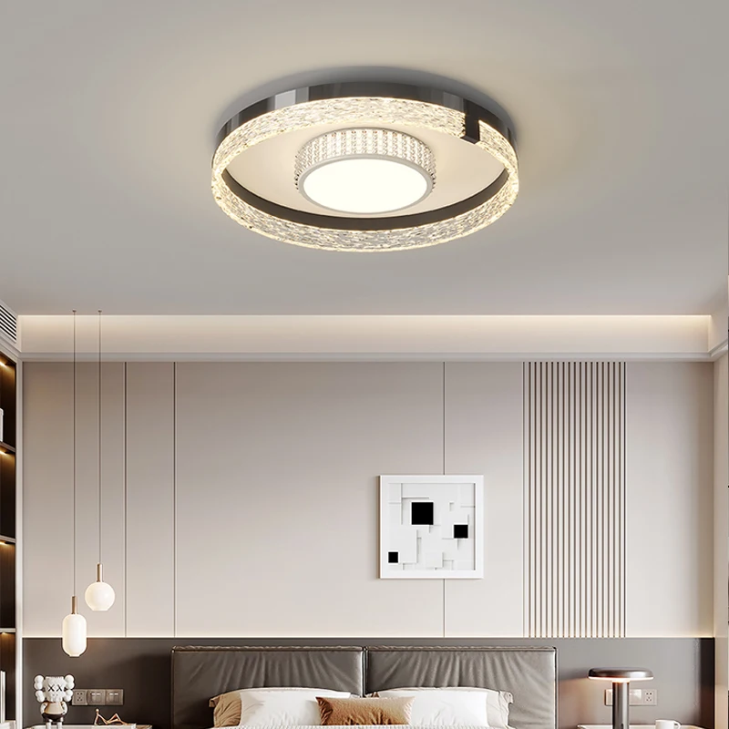 

New Black High Luxury Led Ceiling Lights For Bedroom Living Room Kitchen Bathroom Room Decoration Interior Lighting Fixtures