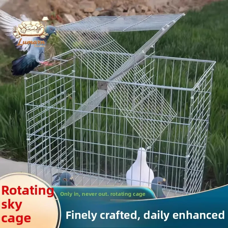 The new outdoor bold pigeon cage is dedicated to breeding, only the pigeon cage cannot enter and exit, the automatic sky d