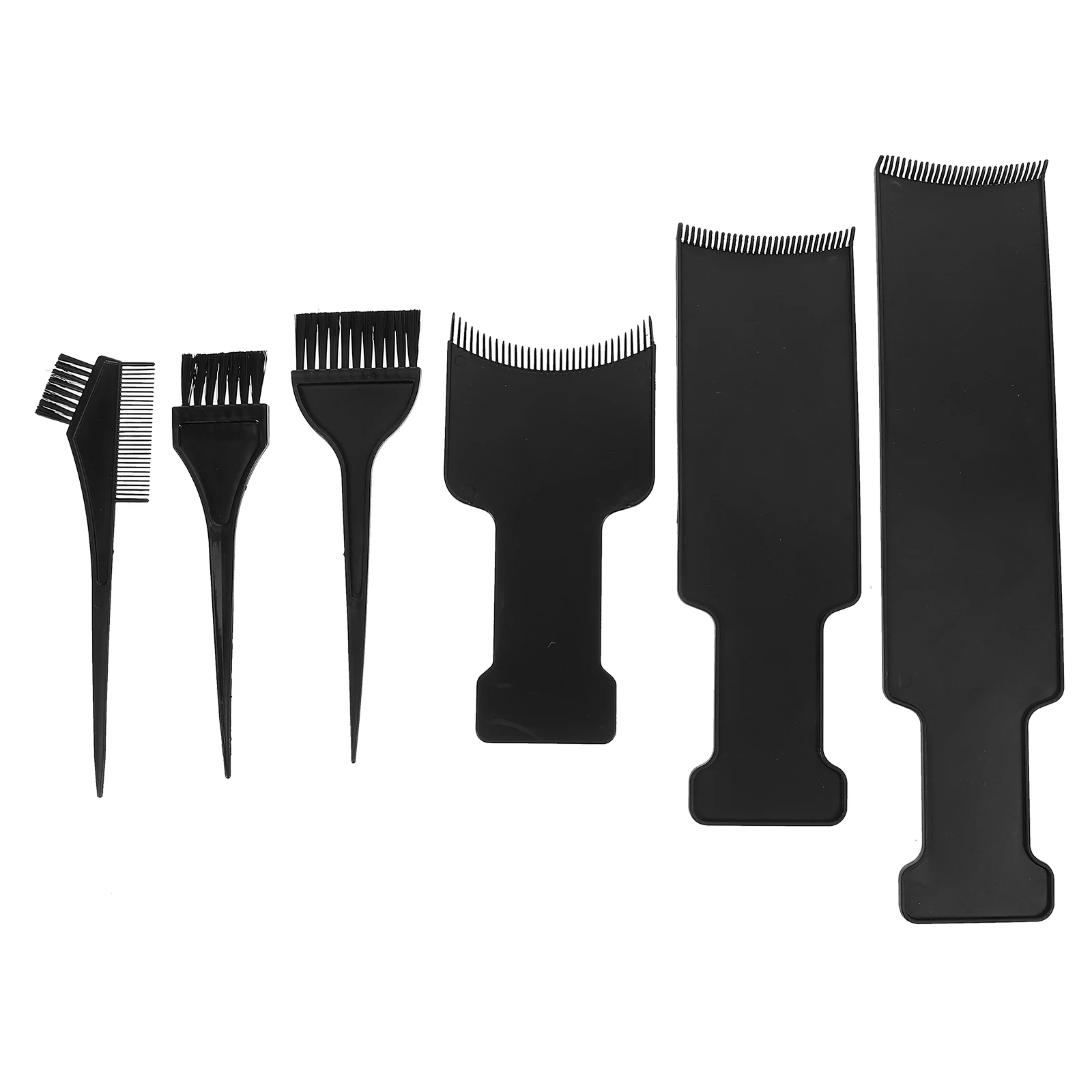 

6pcs Coloring Tools Hair Dyeing Kits Highlighting Board Salon Hairdressing Supply Hair Tint Brush Gradient Color Frosted