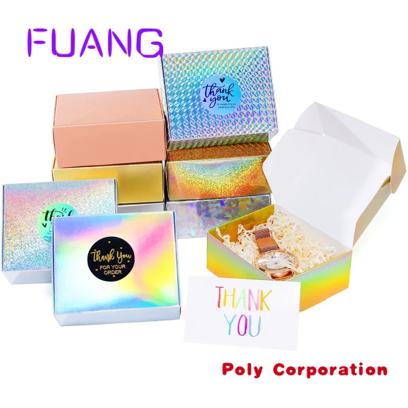 Custom  Custom size logo printing Laser gold silver Kraft carton black white packaging carton gift box soapacking box for small 