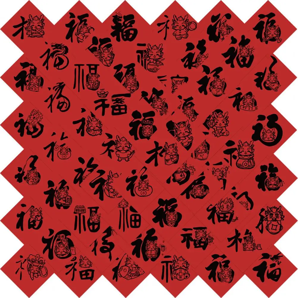 Adesivi per il capodanno cinese adesivi per il capodanno cinese con superficie liscia Set di adesivi impermeabili a tema cinese per Scrapbooking