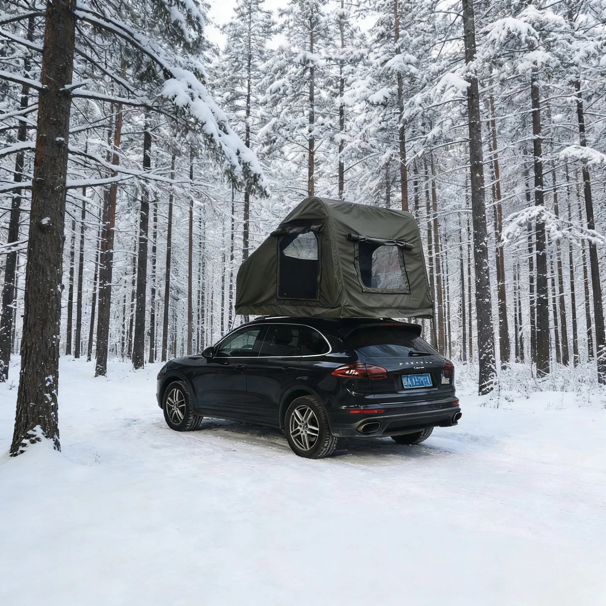 Air Mattress Roof Top Tent Lightweight Inflatable Quick Opening Waterproof Sunshade Self Driving Camping Car Customization