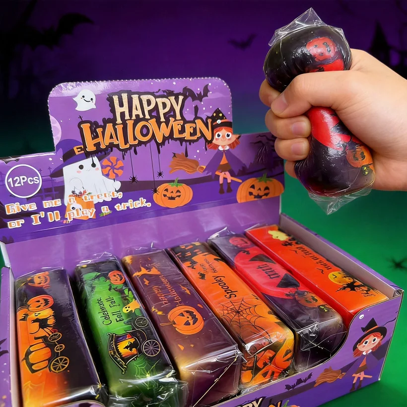 5/3/1 Neues Halloween II Butter-Stick Squishy-Spielzeug, weiches, langsam aufsteigendes Fake-Food-Sensorik-Quetschspielzeug, Angstlinderungs-Geschenk für alle Altersgruppen – Detail 4