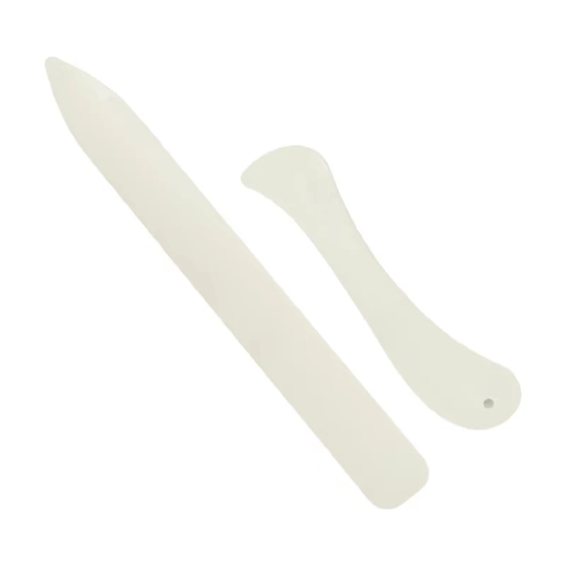 Pack of 2 Plastic Cow Bone Pattern Cutter Practical Paper Creaser Convenient Kitchen Cutlery for Cooking and Camping