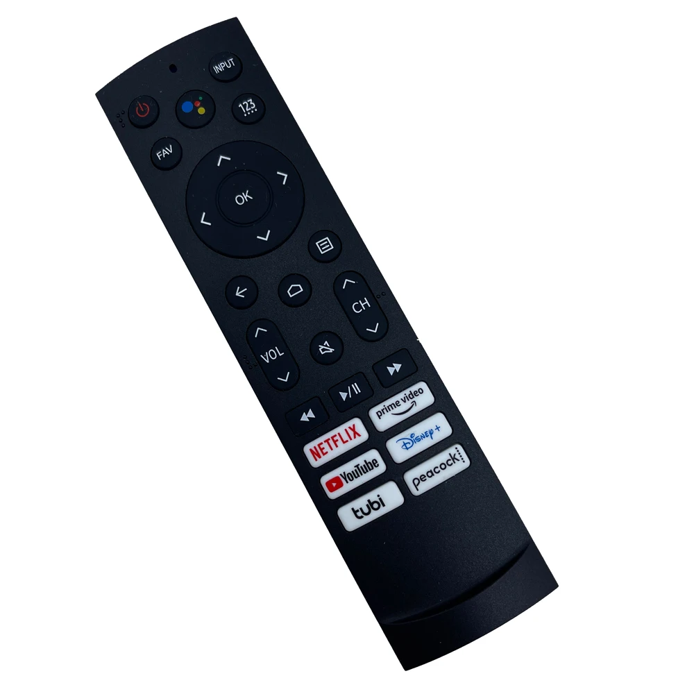 ERF3A90 Remote Control for Hisense U8G Smart TV Includes Netflix, Prime Video, YouTube, Disney+, Tubi and Peacock Shortcut