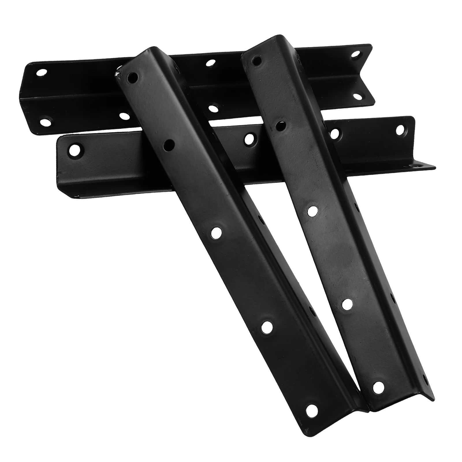 

4pcs Heavy Duty Long Strip Corner Braces Stainless Steel L-Shaped Metal Brackets For Furniture Cabinet Shelf Support Hardware