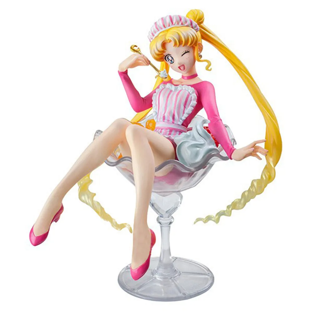 12cm Sailor Moon Anime Figures Tsukino Usagi Action Figurine Pvc Kawaii Cute Model Collection Statue Toys Cute Christmas Gifts