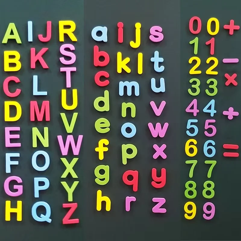 NEW  EVA Foam Magnetic Alphabet Letters Learning Spelling Counting Set Refrigerator Stickers Educational Toys For Toddlers