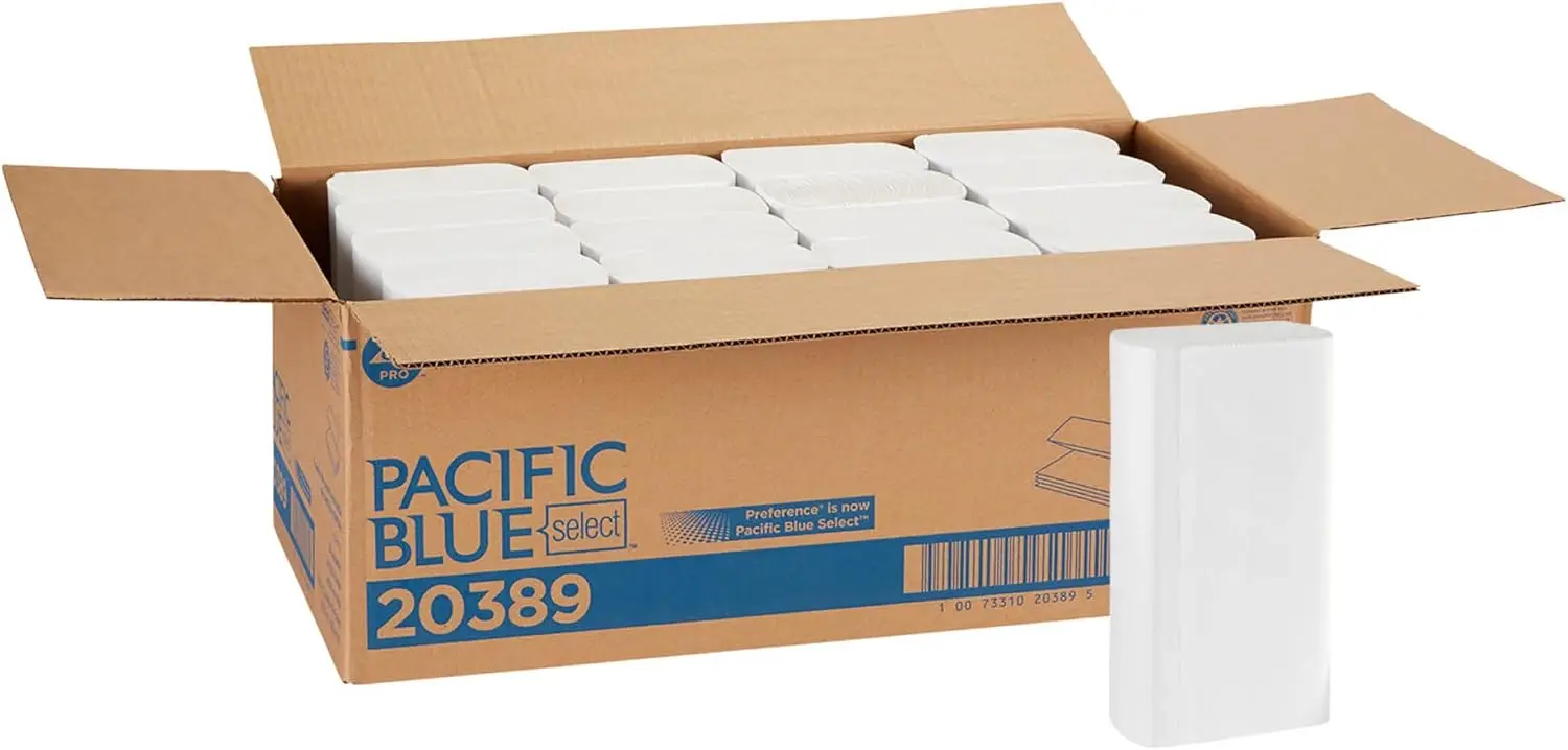 Pacific Blue Select Multifold Paper Towels by GP PRO (Georgia-Pacific), 20389, 250 Paper Towels Per Pack, 16 Packs Per Case