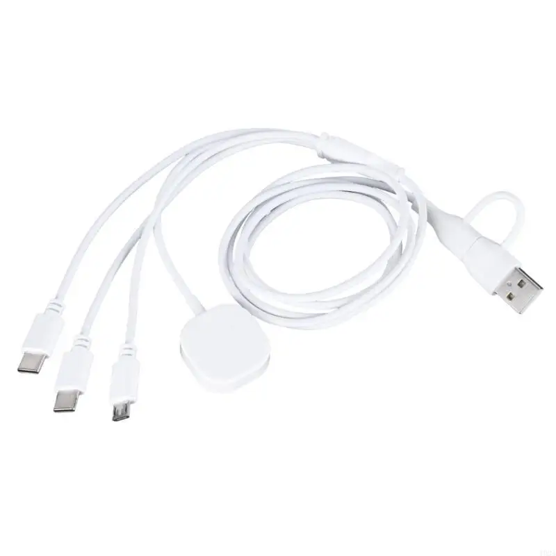 193A 4 in 1 Multi Charging Cable for Multiple Devices, USB+Type C to USB